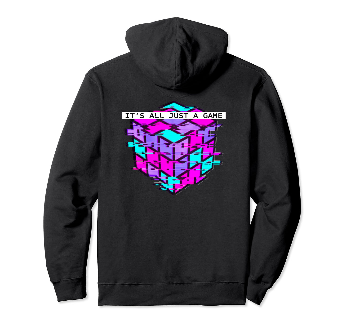 Puzzle Cube Video Glitch 80S Retrowave Hoodie - Streetwear Style Men Women - T-Shirt, Sweatshirt, Hoodie