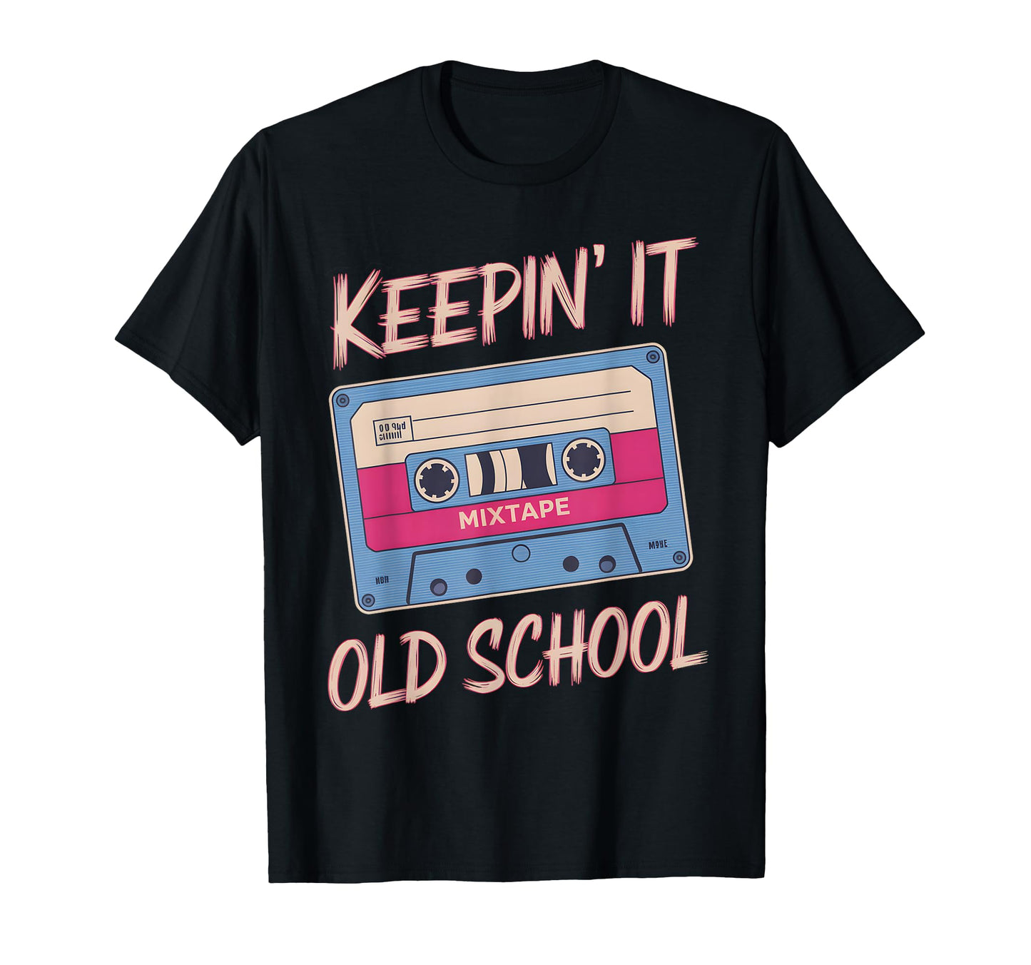 Old School Hip Hop 80S 90S Cassette T-Shirt - Minimalist Print for Adults - T-Shirt, Sweatshirt, Hoodie