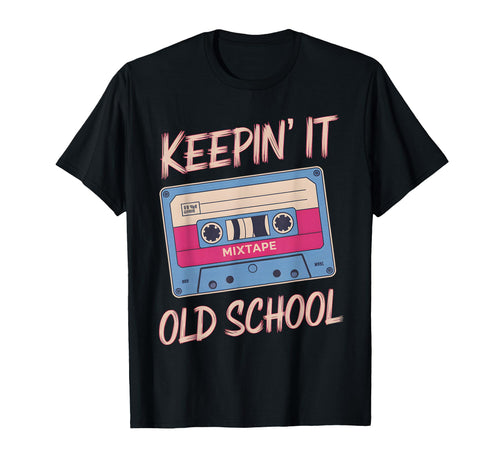 Old School Hip Hop 80S 90S Cassette T-Shirt - Minimalist Print for Adults - T-Shirt, Sweatshirt, Hoodie