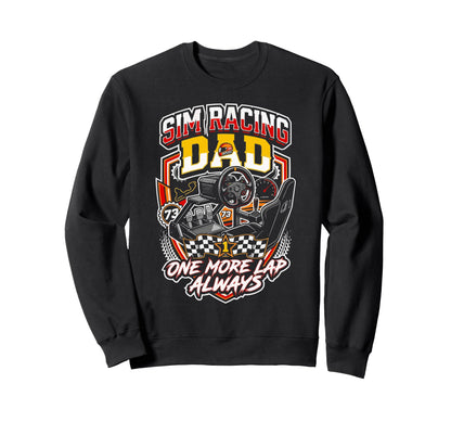 Sim Racing Dad Virtual Racing Game Sweatshirt - Unique Graphic Unisex - T-Shirt, Sweatshirt, Hoodie