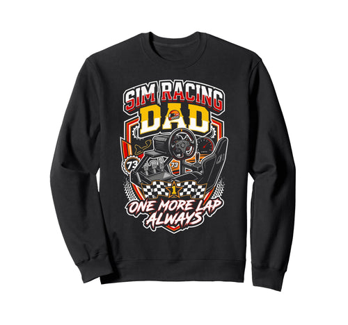 Sim Racing Dad Virtual Racing Game Sweatshirt - Unique Graphic Unisex - T-Shirt, Sweatshirt, Hoodie