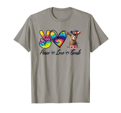 Peace Love Goats T-Shirt - Trendy Graphic Men Women - T-Shirt, Sweatshirt, Hoodie