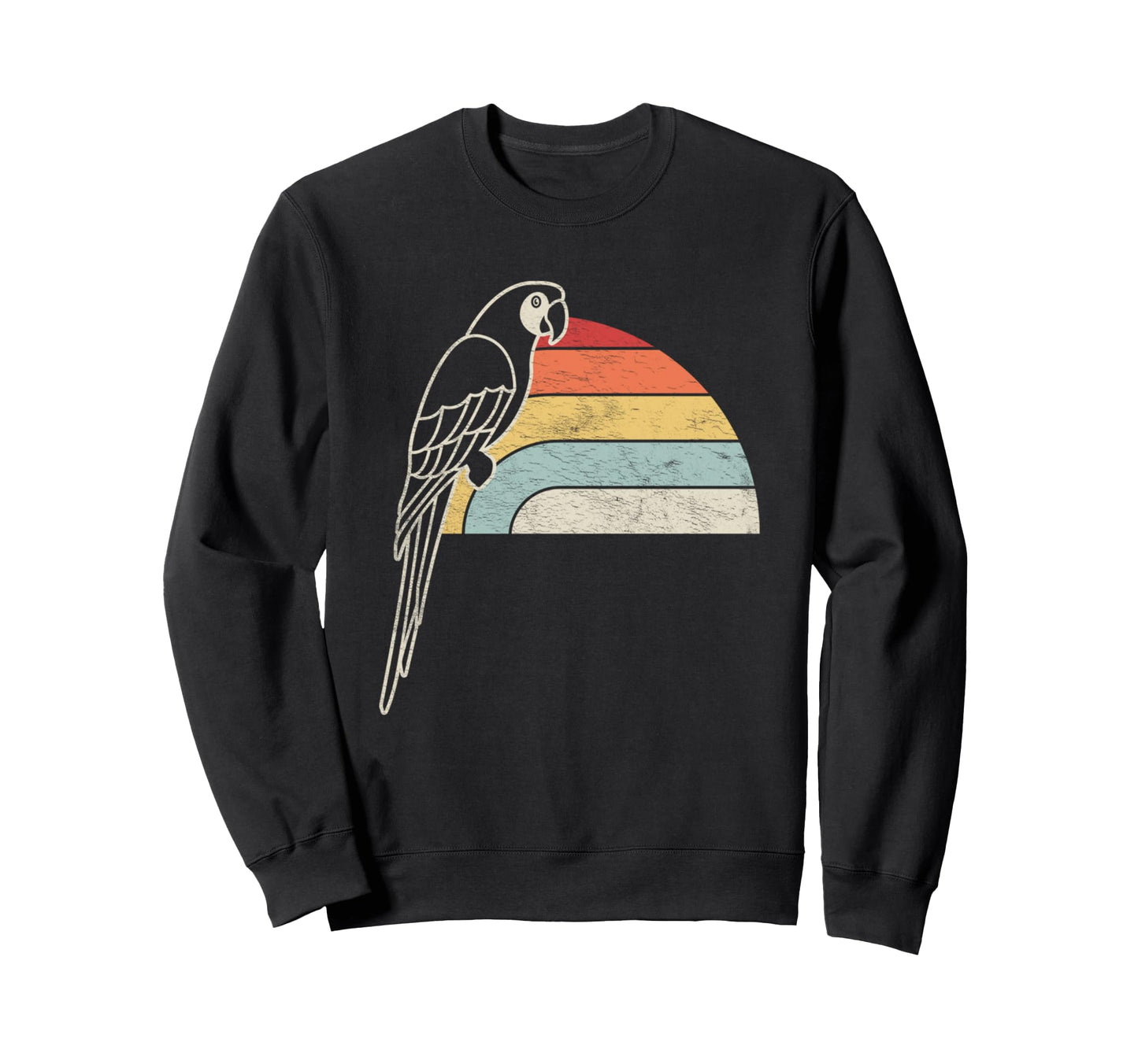 Parrot Rainbow Sunset Sweatshirt - Fun Novelty Design Unisex - T-Shirt, Sweatshirt, Hoodie