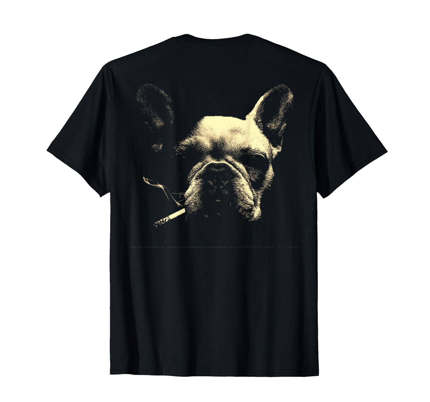 French Bulldog Smoking Cigarette Meme 90 T-Shirt - Graphic Print Unisex - T-Shirt, Sweatshirt, Hoodie