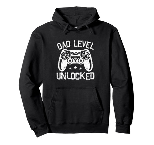 Dad Level Unlocked Gaming Fathers Day New Hoodie - Minimalist Print Unisex - T-Shirt, Sweatshirt, Hoodie
