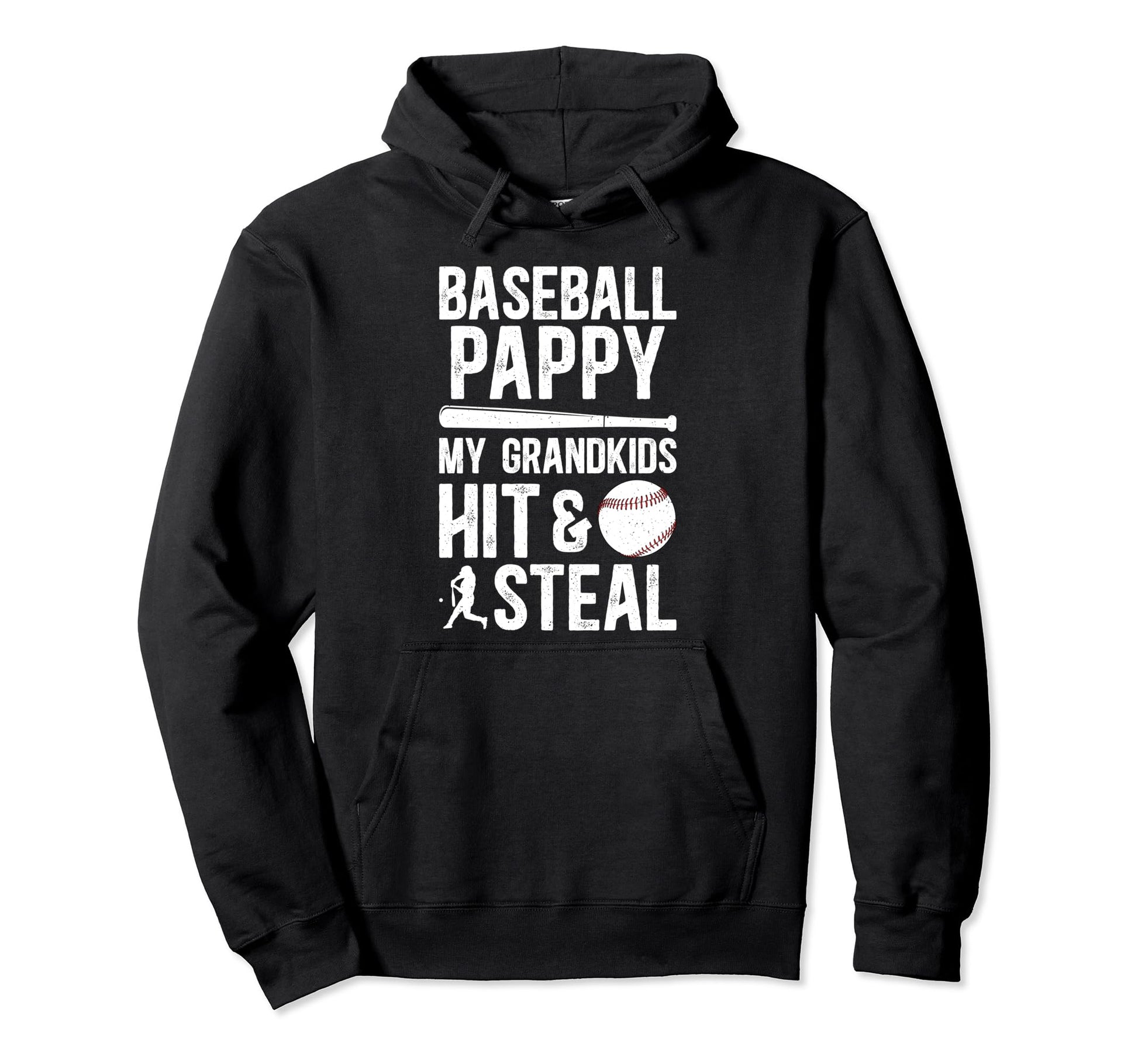 Baseball Pappy Grandpa Funny Pappy Hoodie - Fun Novelty Design Men Women - T-Shirt, Sweatshirt, Hoodie