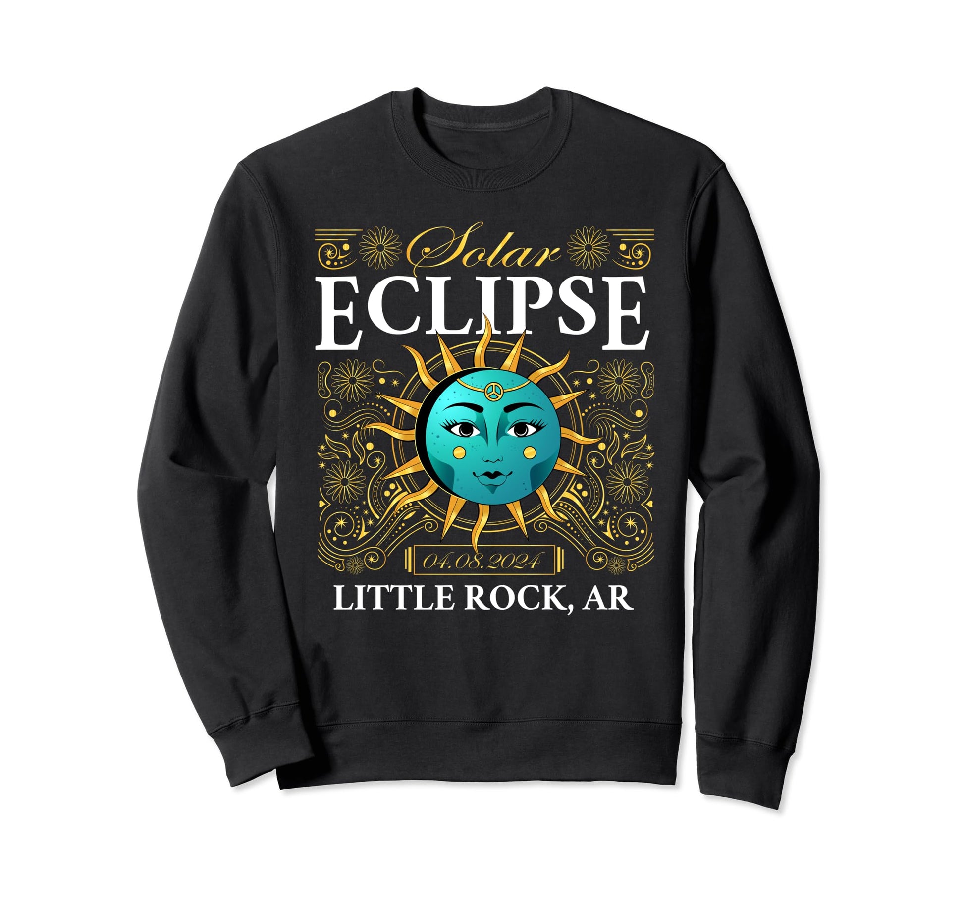 Total Solar Eclipse Little Rock Sweatshirt - Casual Everyday Wear Unisex - T-Shirt, Sweatshirt, Hoodie