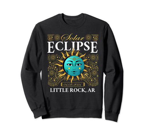 Total Solar Eclipse Little Rock Sweatshirt - Casual Everyday Wear Unisex - T-Shirt, Sweatshirt, Hoodie