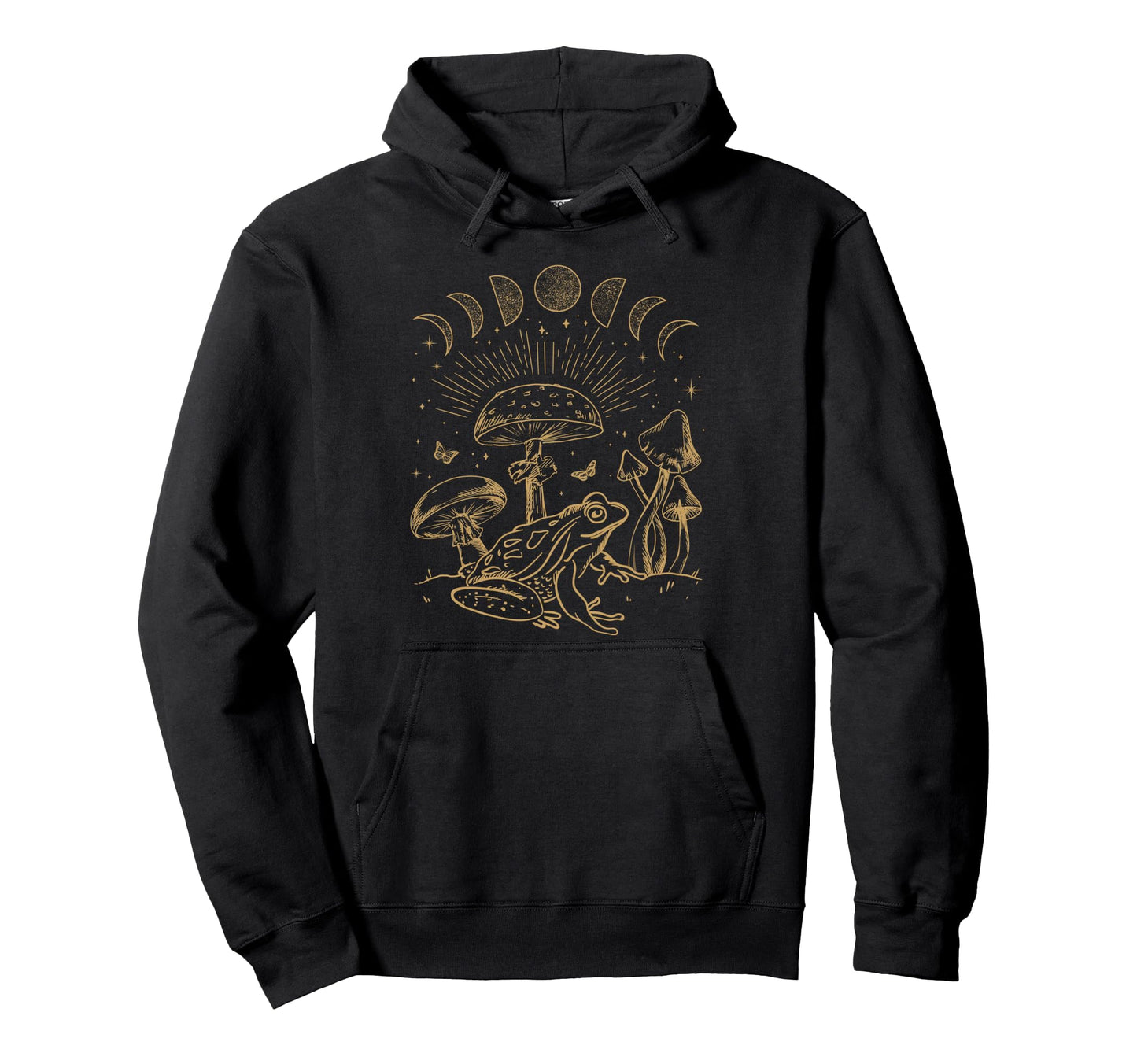 Frog Under Mushroom Dark Academia Hoodie - Streetwear Style Men Women - T-Shirt, Sweatshirt, Hoodie