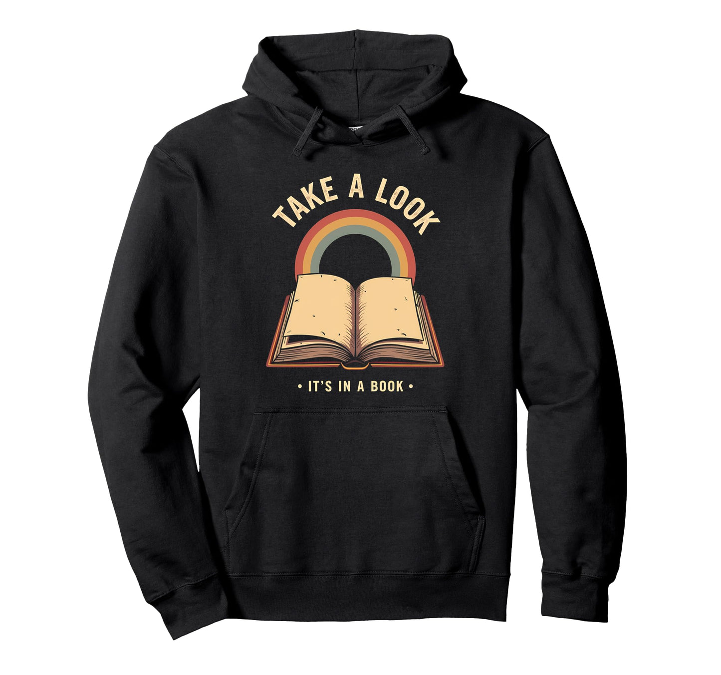 Rainbow Take Its Book Reading Art Hoodie - Trendy Graphic Unisex - T-Shirt, Sweatshirt, Hoodie