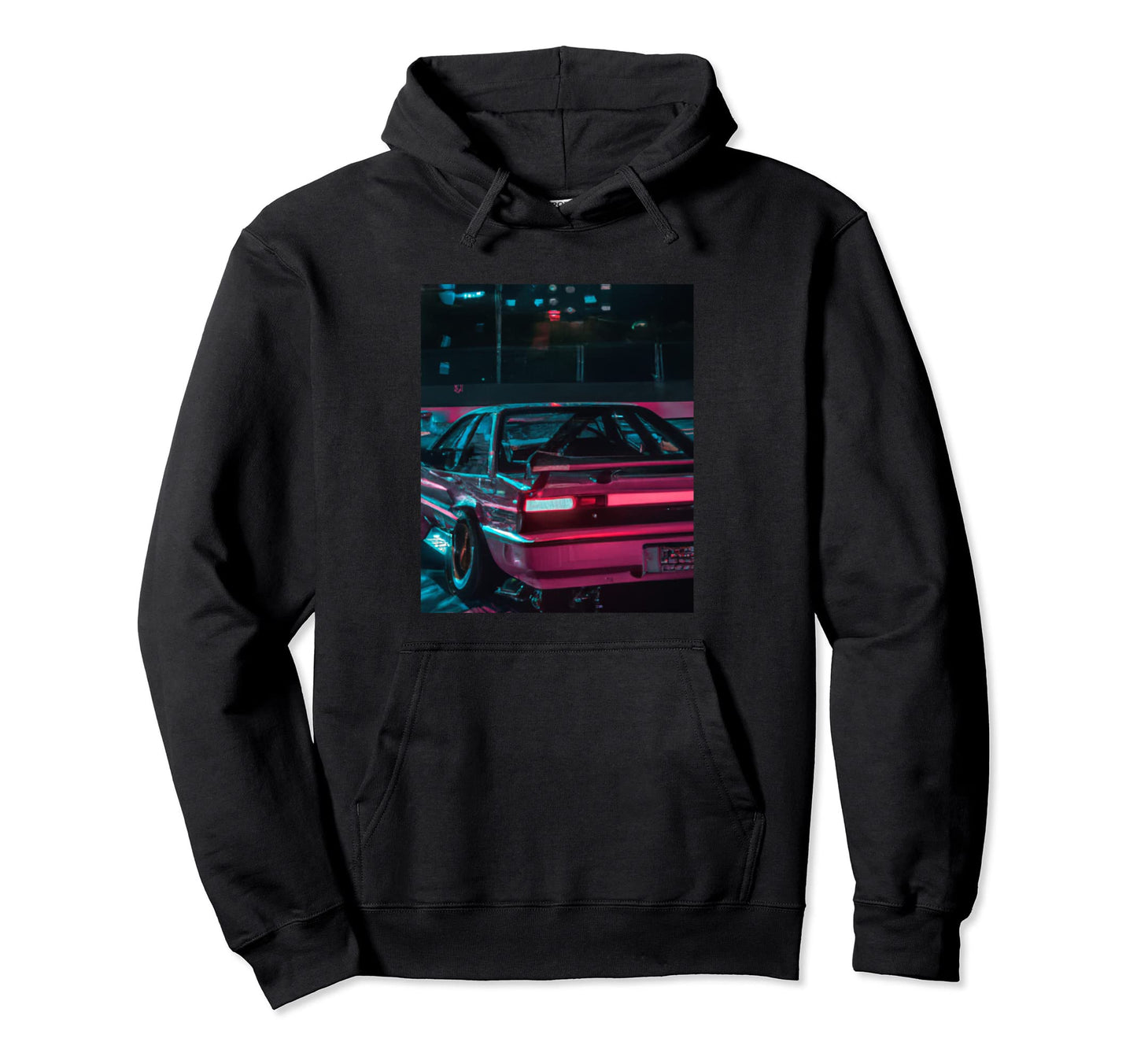 Vaporwave Car Synthwave City Vaporwave Hoodie - Minimalist Print Men Women - T-Shirt, Sweatshirt, Hoodie