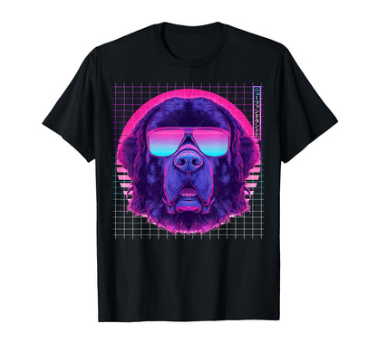 Newfoundland Dog Sunglasses T-Shirt - Fun Novelty Design for Adults - T-Shirt, Sweatshirt, Hoodie