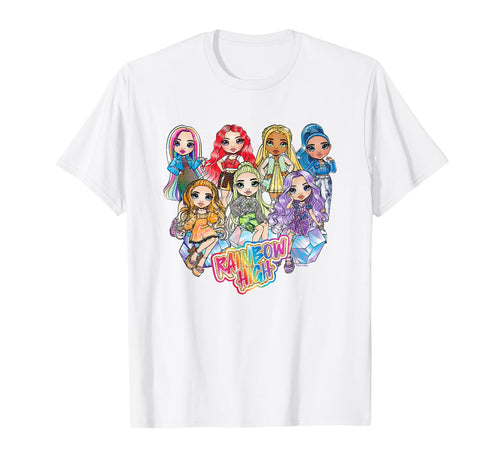 Rainbow High Colorful Friends Group T-Shirt - Custom Art Print Men Women - T-Shirt, Sweatshirt, Hoodie
