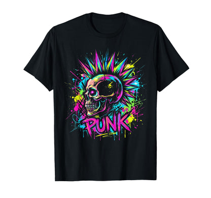 Punk Skull Rock Music Lover Heavy T-Shirt - Casual Everyday Wear Unisex - T-Shirt, Sweatshirt, Hoodie