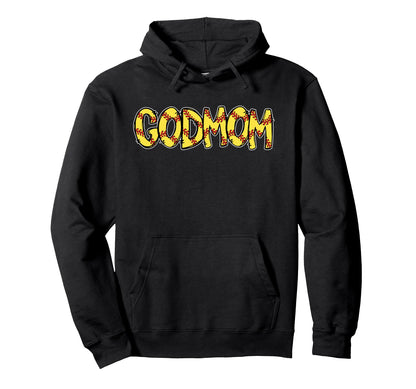 Softball Mommy Godmom Birthday Party Hoodie - Novelty Apparel for Adults - T-Shirt, Sweatshirt, Hoodie