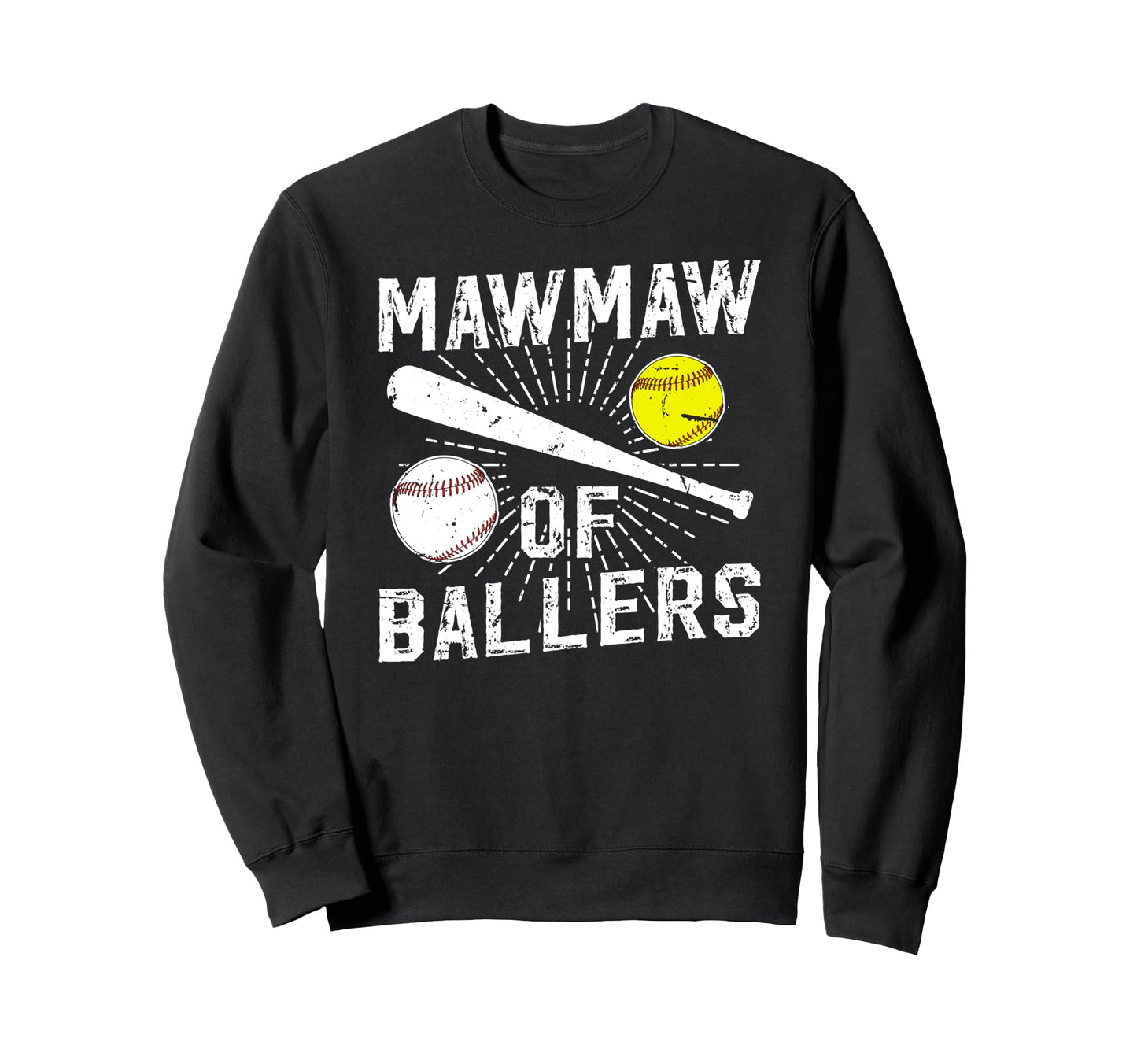 Mawmaw Ballers Proud Baseball Sweatshirt - Aesthetic Graphic for Adults - T-Shirt, Sweatshirt, Hoodie
