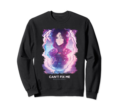 Sad Vaporwave Glitch Japanese Sweatshirt - Novelty Apparel for Adults - T-Shirt, Sweatshirt, Hoodie