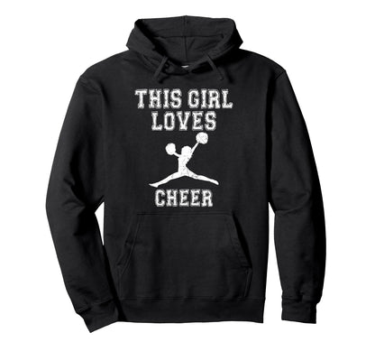 This Loves Cheer Cheerleading Game Day Hoodie - Unique Graphic for Adults - T-Shirt, Sweatshirt, Hoodie
