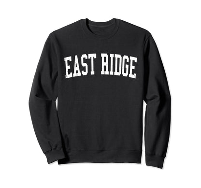 East Ridge Tn Distressed White Sweatshirt - Fun Novelty Design Unisex - T-Shirt, Sweatshirt, Hoodie