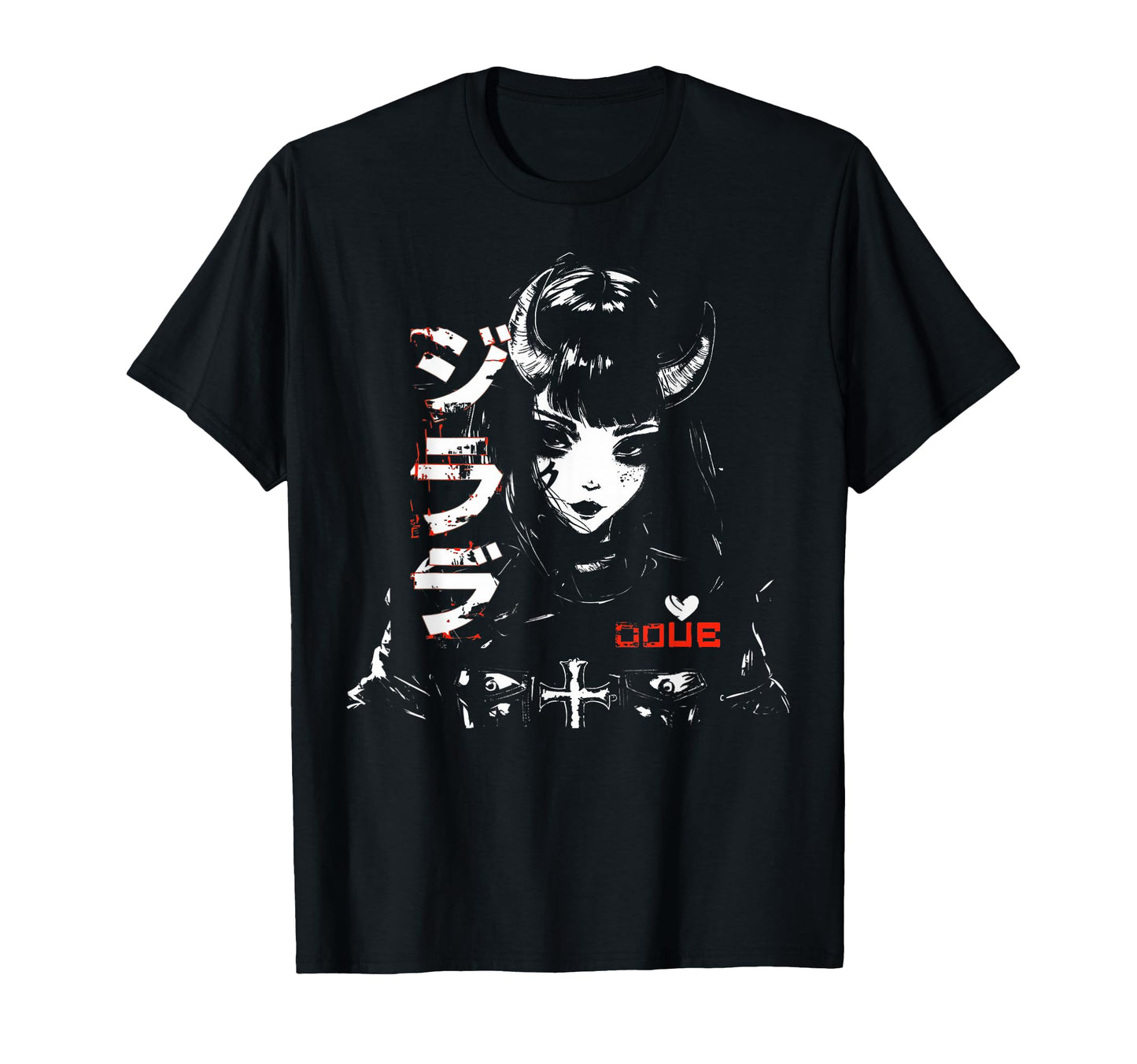 Anime Goth Grunge Demon Waifu Horror Alt T-Shirt - Novelty Apparel Unisex - T-Shirt, Sweatshirt, Hoodie