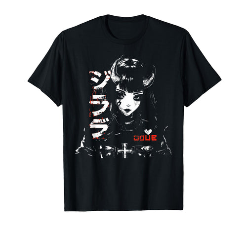 Anime Goth Grunge Demon Waifu Horror Alt T-Shirt - Novelty Apparel Unisex - T-Shirt, Sweatshirt, Hoodie