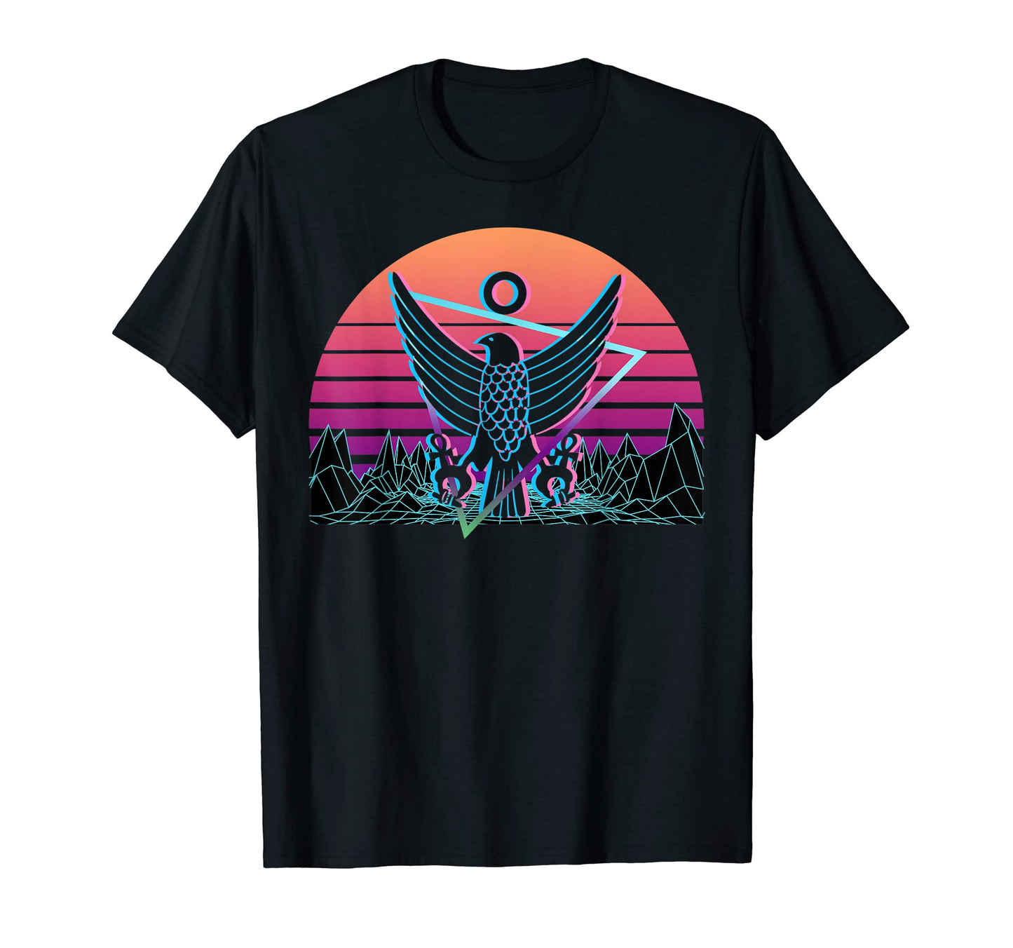 Horus Falcon Egyptian God Ancient Egypt T-Shirt - Custom Art Print Unisex - T-Shirt, Sweatshirt, Hoodie