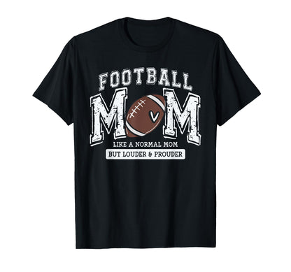 Football Mom Game Day Football T-Shirt - Minimalist Print for Adults - T-Shirt, Sweatshirt, Hoodie
