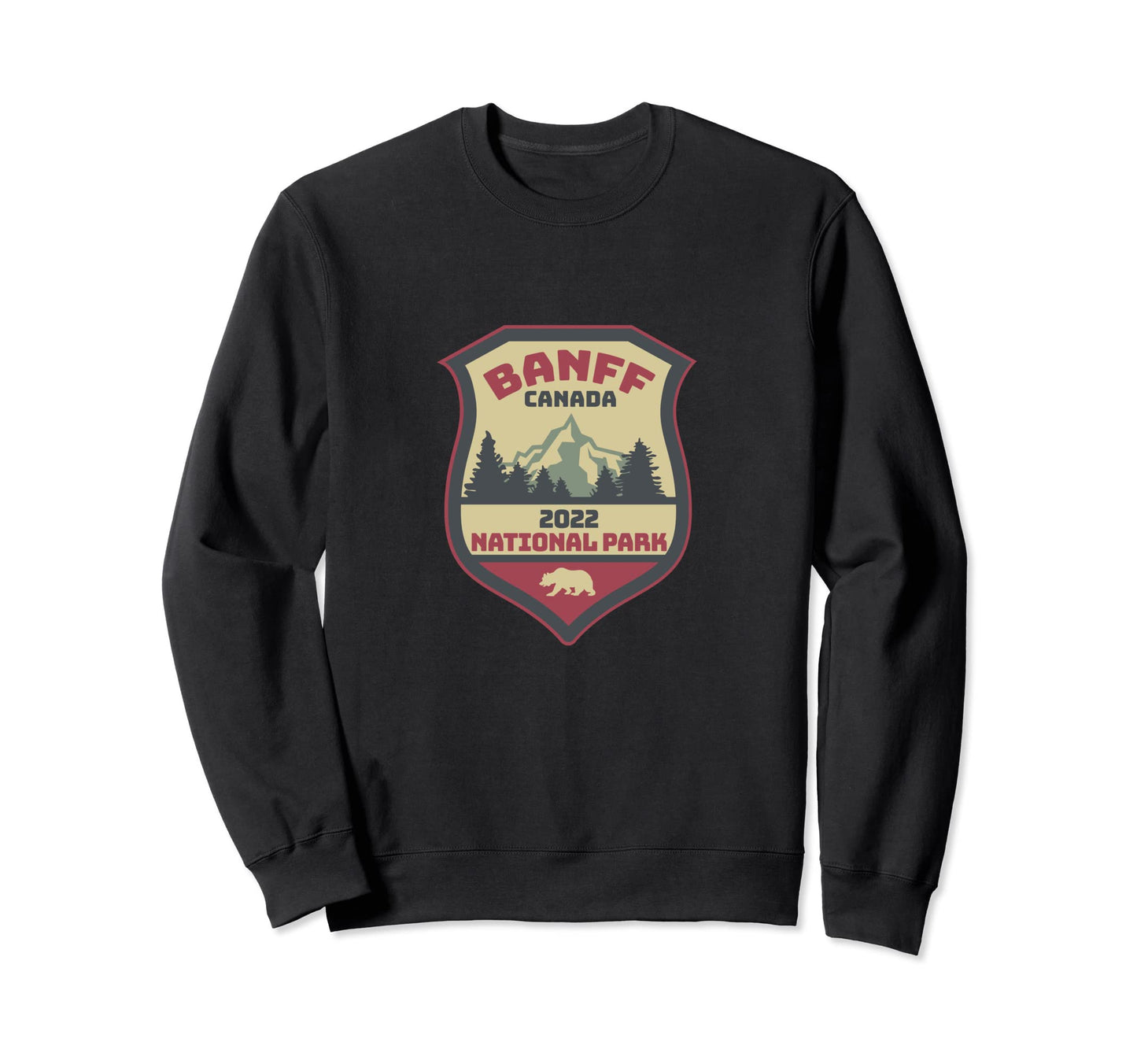 2022 Patch Canadian Banff National Park Sweatshirt - Graphic Print Unisex - T-Shirt, Sweatshirt, Hoodie