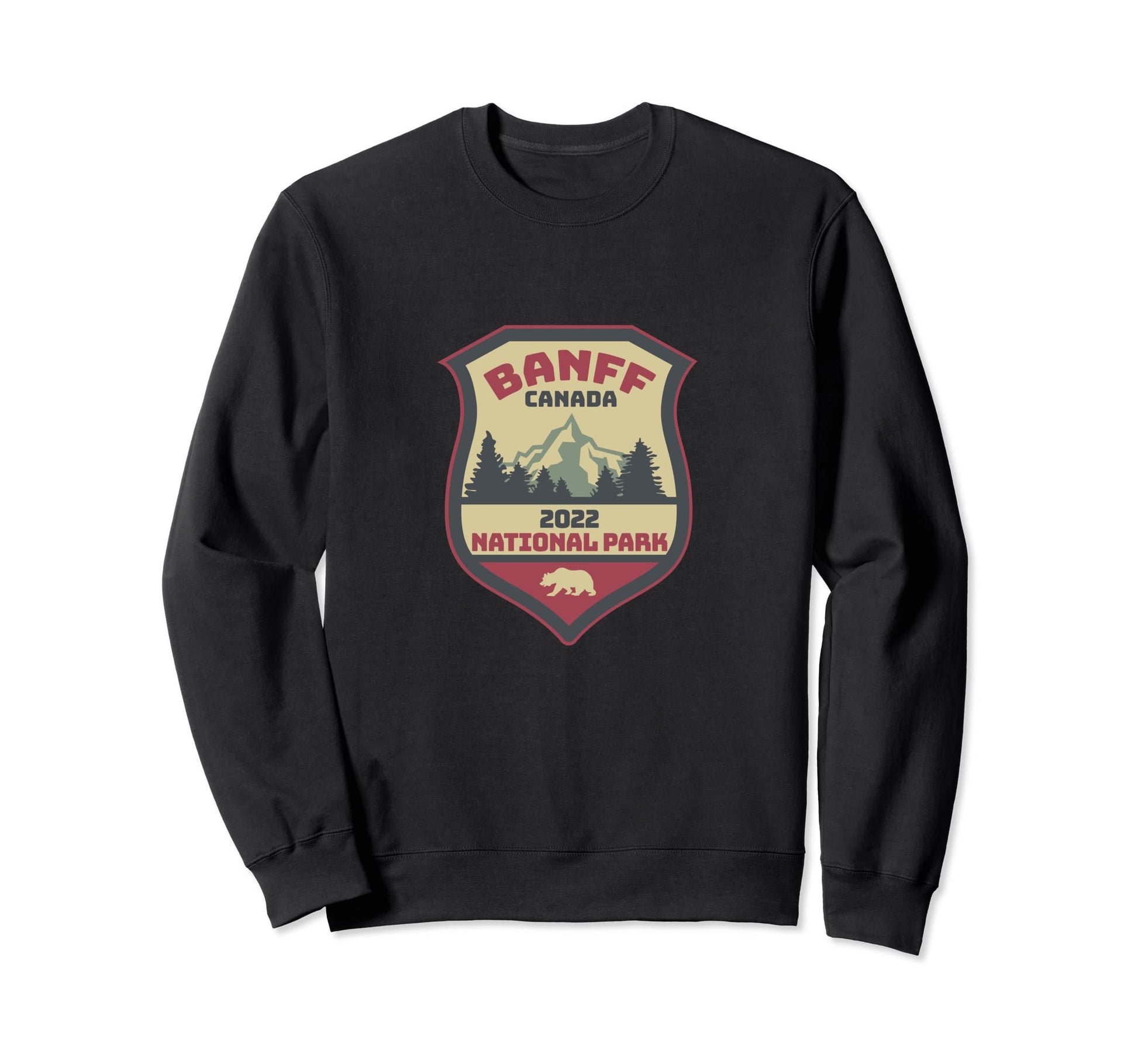 2022 Patch Canadian Banff National Park Sweatshirt - Graphic Print Unisex - T-Shirt, Sweatshirt, Hoodie