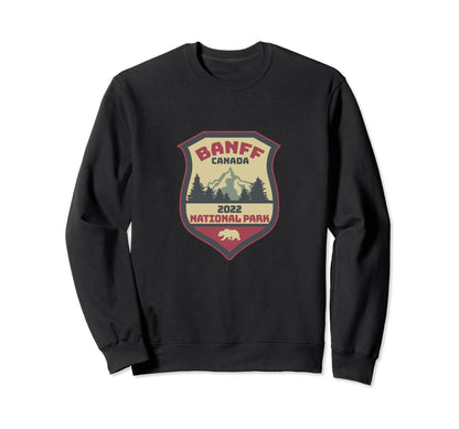 2022 Patch Canadian Banff National Park Sweatshirt - Graphic Print Unisex - T-Shirt, Sweatshirt, Hoodie
