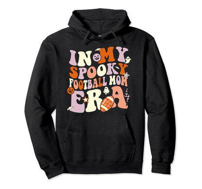 My Spooky Football Mom Era Halloween Hoodie - Custom Art Print for Adults - T-Shirt, Sweatshirt, Hoodie