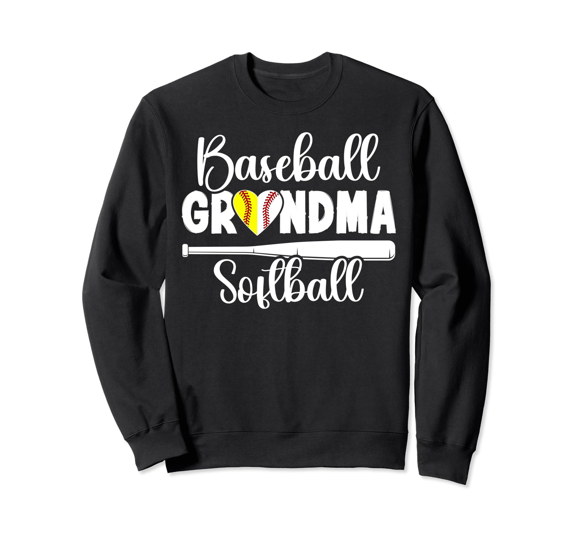 Baseball Softball Grandma Sweatshirt - Minimalist Print for Adults - T-Shirt, Sweatshirt, Hoodie