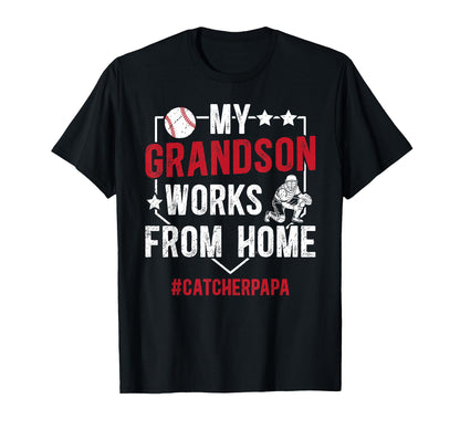 Baseball Catcher Papa Proud Papa T-Shirt - Streetwear Style Men Women - T-Shirt, Sweatshirt, Hoodie