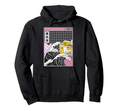 Banana Milk Kanagawa Wave Digital Kawaii Hoodie - Trendy Graphic Men Women - T-Shirt, Sweatshirt, Hoodie