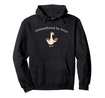 Outnumbered Funny Mom Goose Hoodie - Casual Everyday Wear Unisex - T-Shirt, Sweatshirt, Hoodie