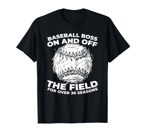 36 Years Old Player Team Baseball T-Shirt - Aesthetic Graphic Men Women - T-Shirt, Sweatshirt, Hoodie