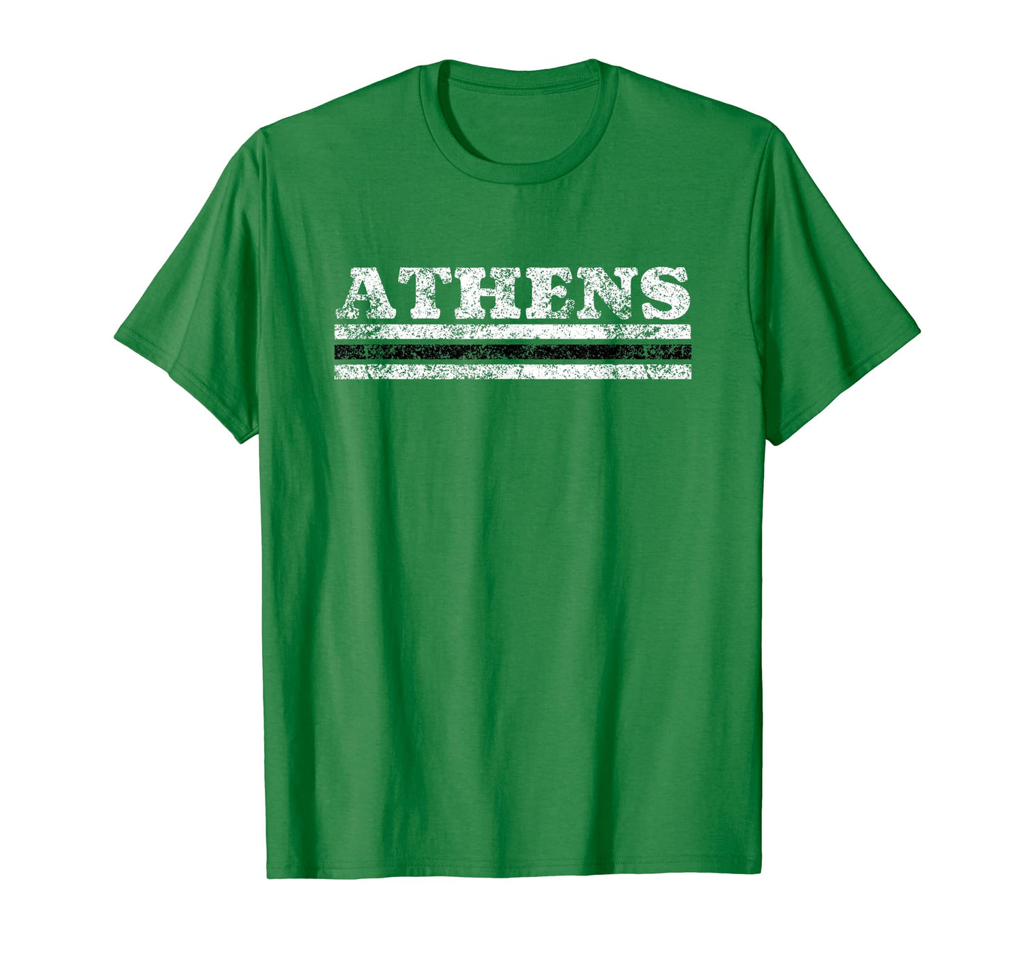 Athens Ohio Weathered Stripe Throwback T-Shirt - Unique Graphic Unisex - T-Shirt, Sweatshirt, Hoodie