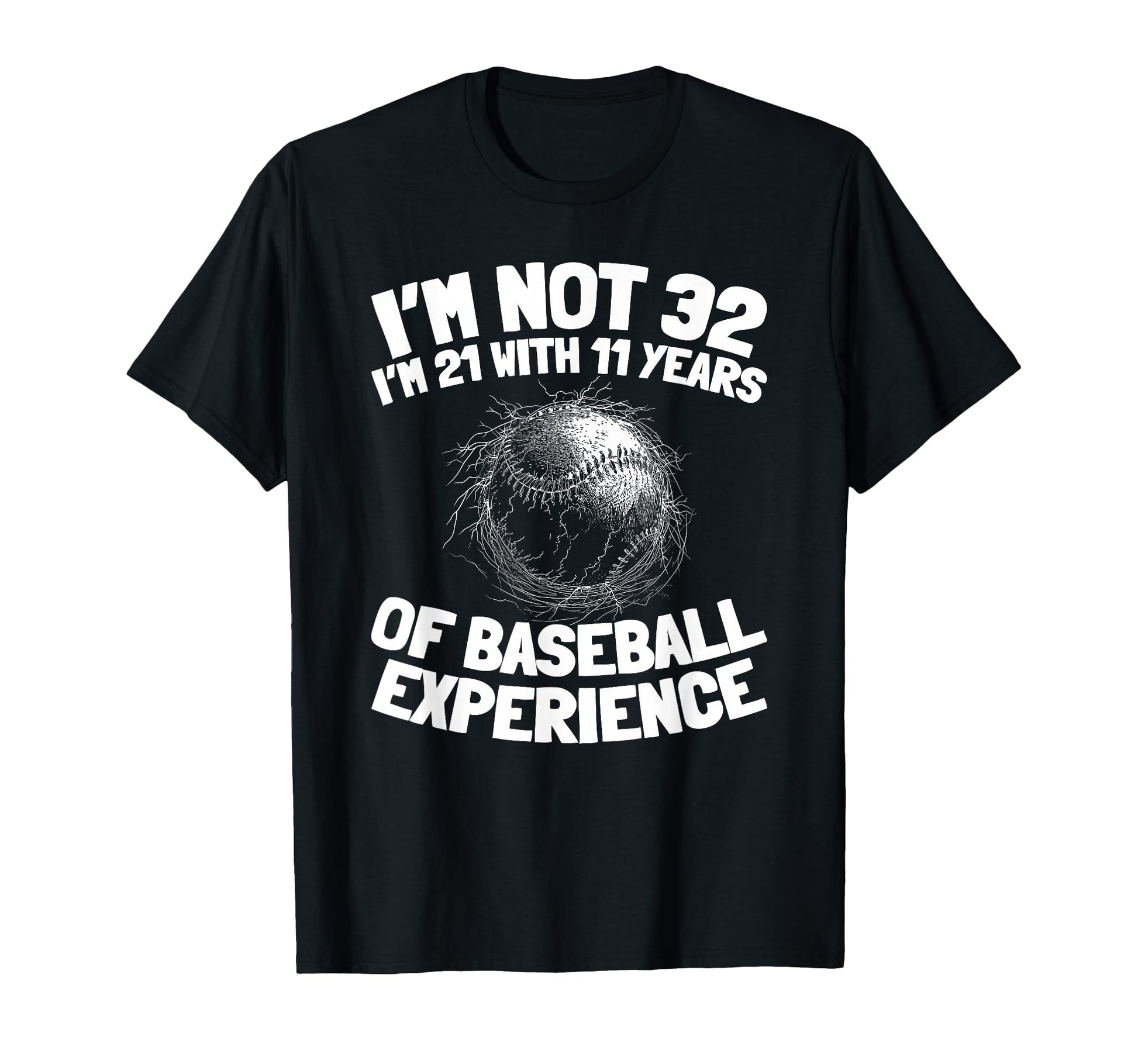 32 Years Old Baseball Baseballer Team T-Shirt - Trendy Graphic Men Women - T-Shirt, Sweatshirt, Hoodie
