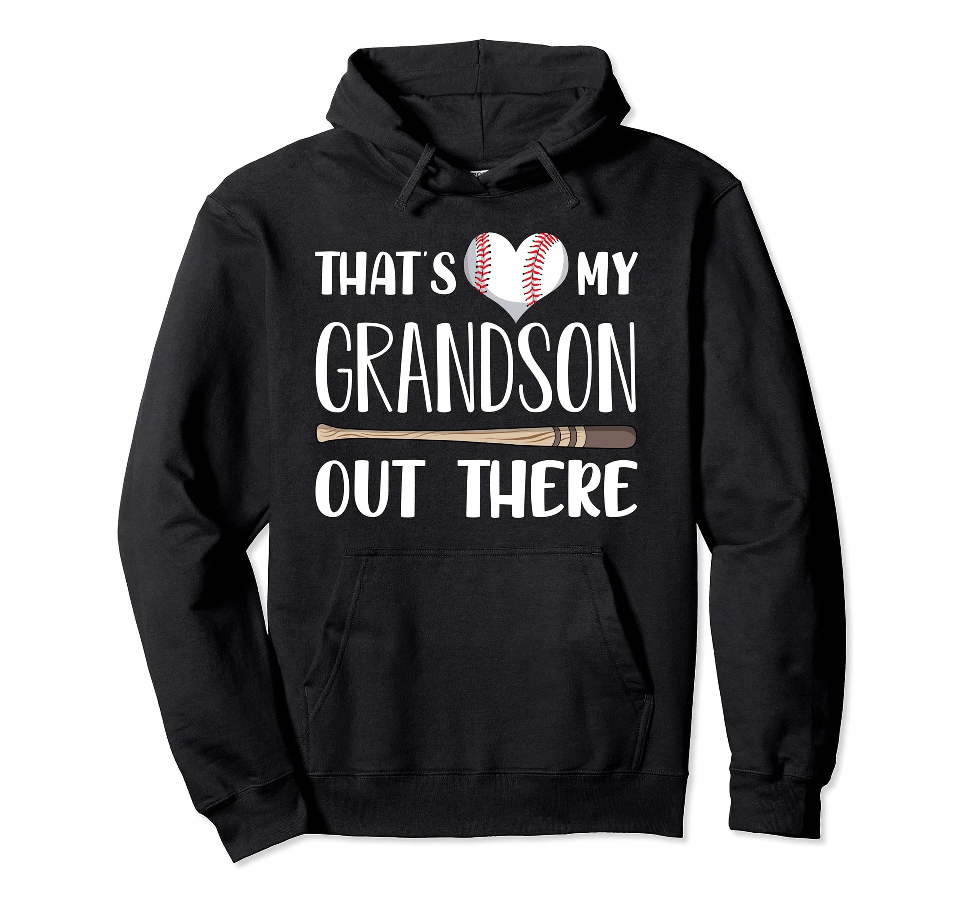 Thats My Grandson Out There Baseball Hoodie - Minimalist Print Men Women - T-Shirt, Sweatshirt, Hoodie