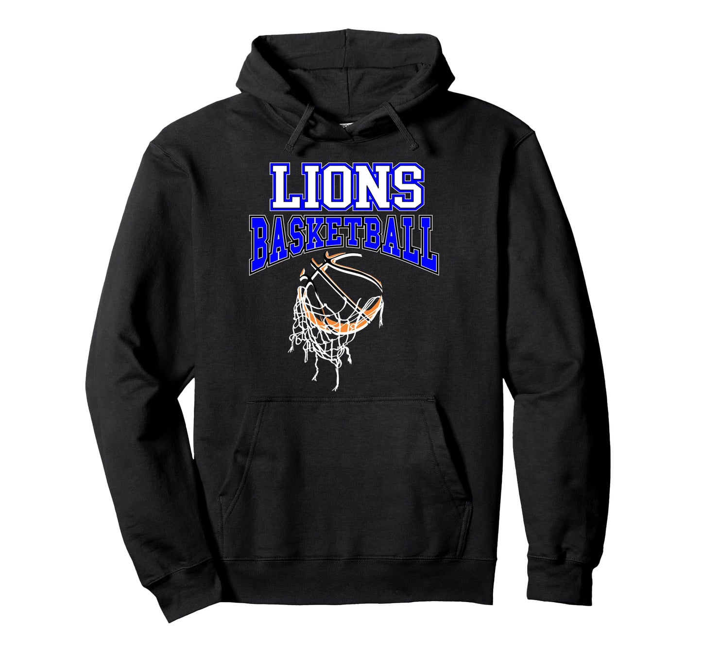 Lions Basketball Mom Blue Lion Pride Hoodie - Custom Art Print Men Women - T-Shirt, Sweatshirt, Hoodie