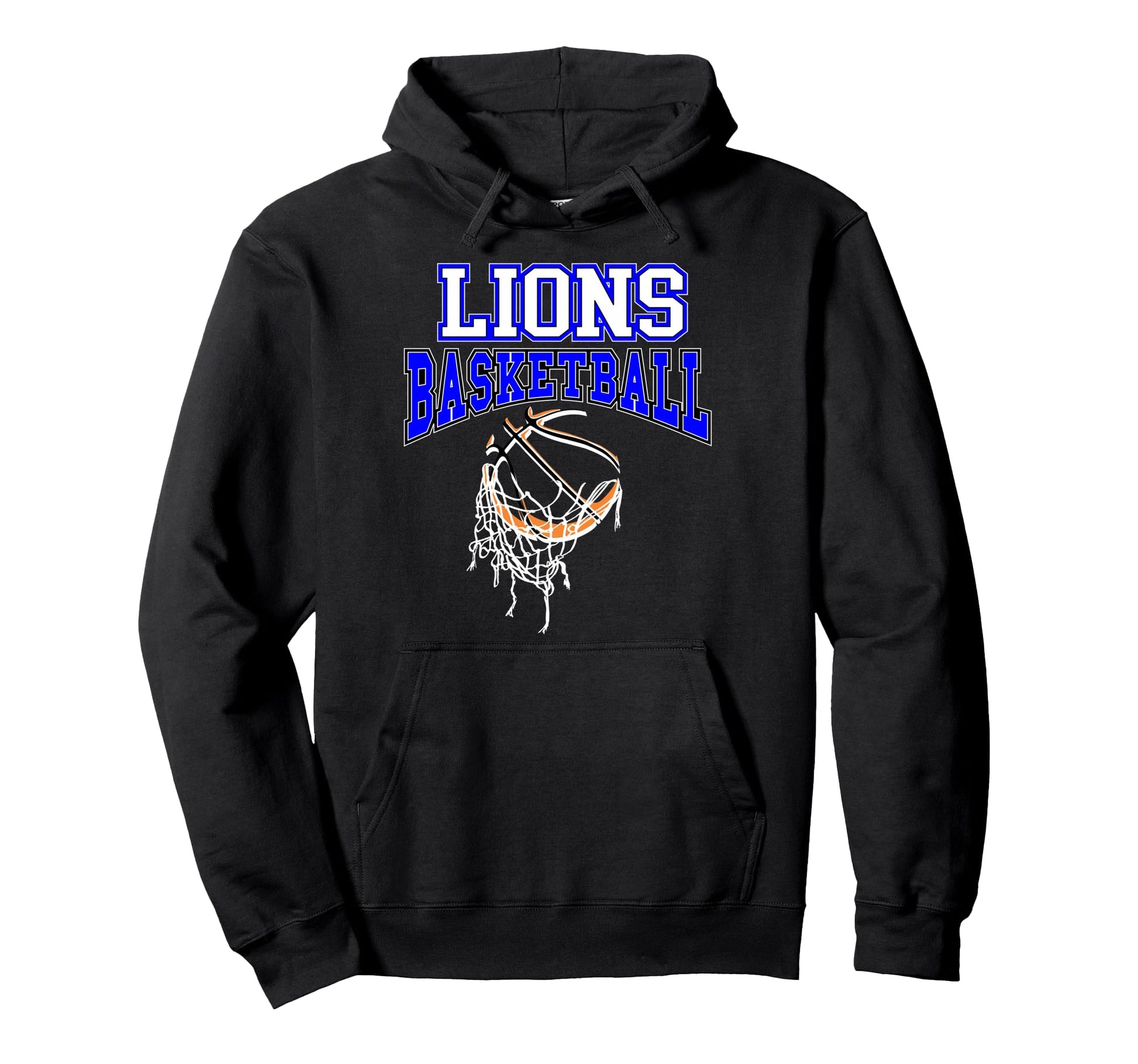 Lions Basketball Mom Blue Lion Pride Hoodie - Custom Art Print Men Women - T-Shirt, Sweatshirt, Hoodie