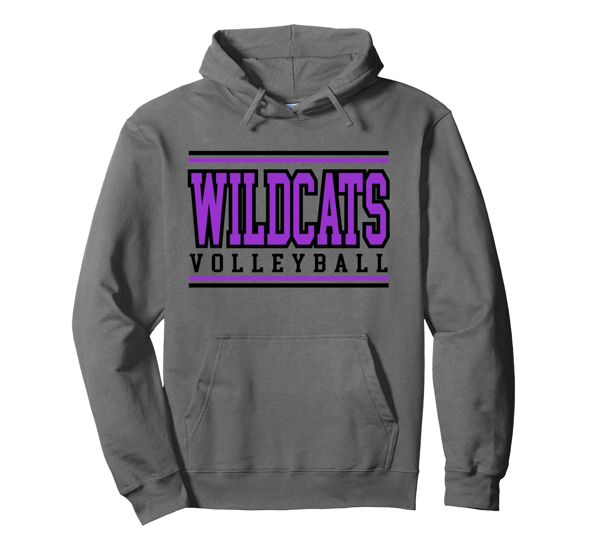Wildcats Volleyball Mom Game Day Hoodie - Minimalist Print Men Women - T-Shirt, Sweatshirt, Hoodie