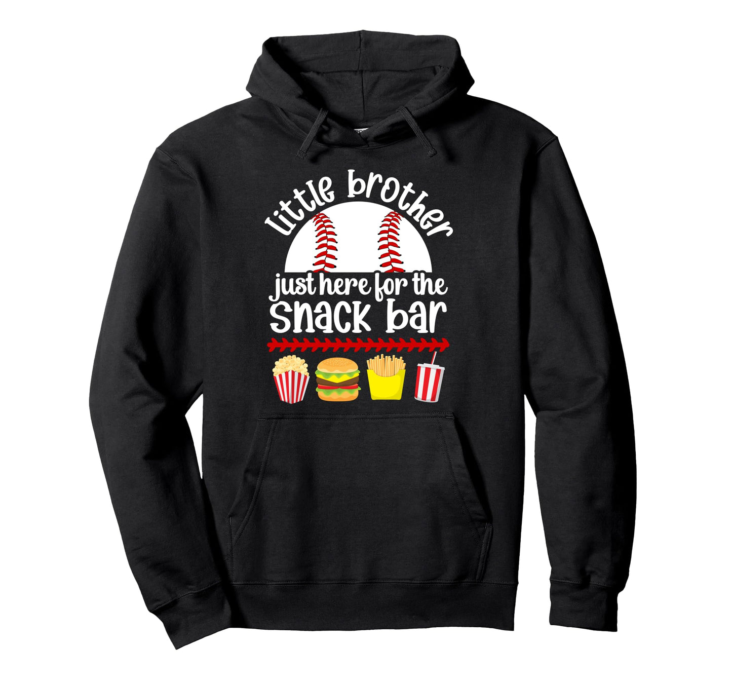 Little Brother Baseball Brother Hoodie - Aesthetic Graphic Men Women - T-Shirt, Sweatshirt, Hoodie