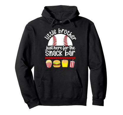 Little Brother Baseball Brother Hoodie - Aesthetic Graphic Men Women - T-Shirt, Sweatshirt, Hoodie