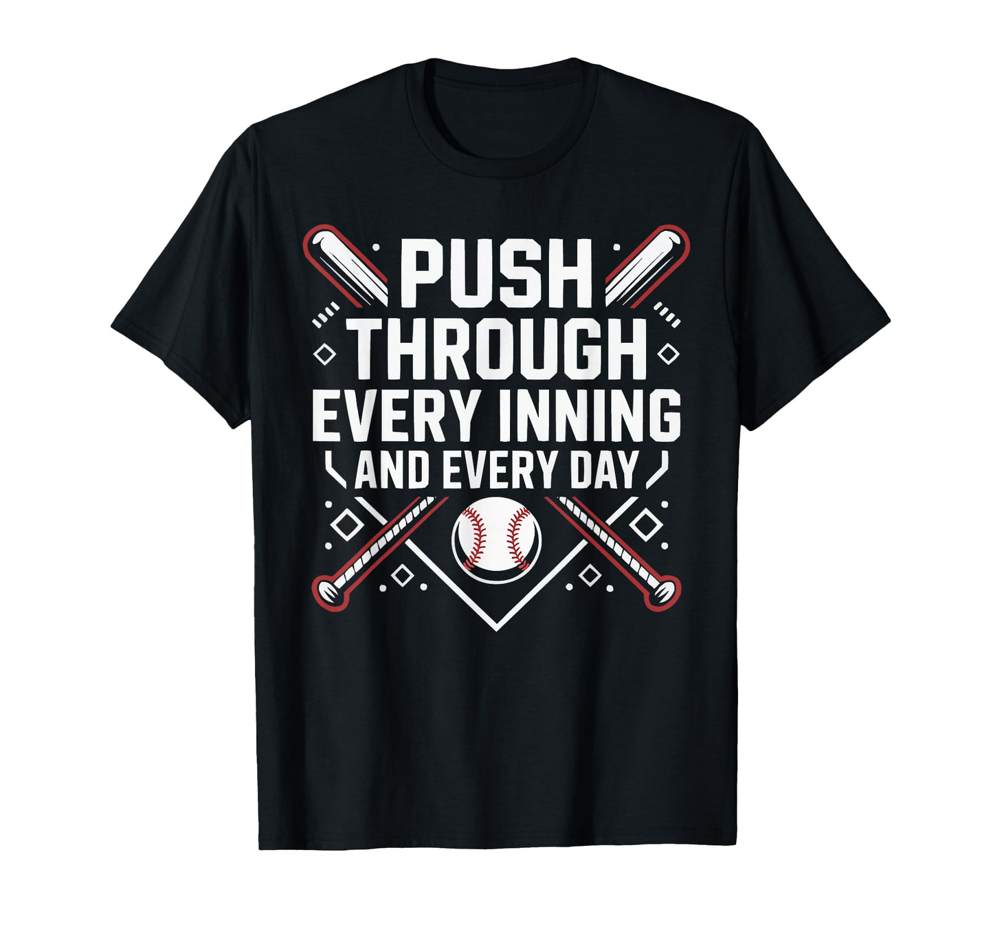 Baseball Dad Baseballer Daddy Baseball T-Shirt - Graphic Print Unisex - T-Shirt, Sweatshirt, Hoodie