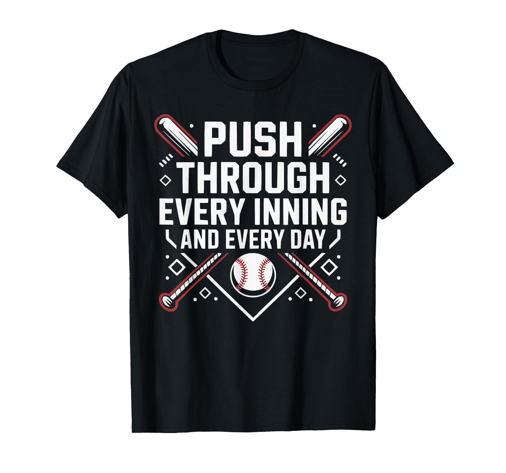 Baseball Dad Baseballer Daddy Baseball T-Shirt - Graphic Print Unisex - T-Shirt, Sweatshirt, Hoodie