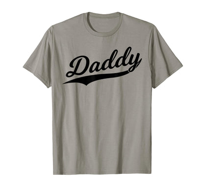 Daddy Baseball Script Cursive Jersey T-Shirt - Aesthetic Graphic Unisex - T-Shirt, Sweatshirt, Hoodie