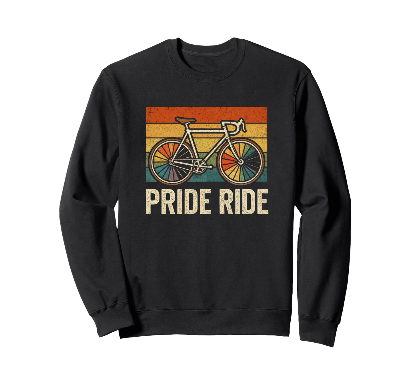 Pride Cycling Rainbow Bike Lgbtq Sweatshirt - Novelty Apparel Men Women - T-Shirt, Sweatshirt, Hoodie