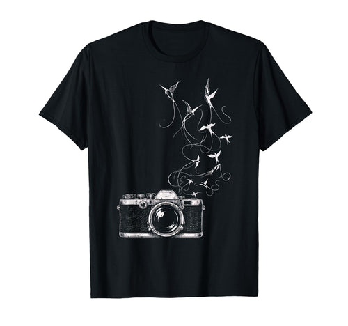 Photographer Camera Photography Birds T-Shirt - Casual Everyday Wear Unisex - T-Shirt, Sweatshirt, Hoodie