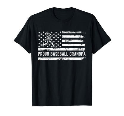 Proud Baseball Grandpa Family Team Coach T-Shirt - Unique Graphic Unisex - T-Shirt, Sweatshirt, Hoodie